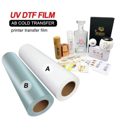 유연 투명한 흰색 UV 인쇄 필름 30cm 60cm CMYK 흰색 발크