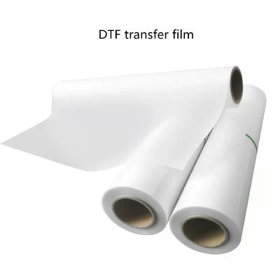 DTF 프린팅 필름 42cm*100M 반짝이는 매트 화이트 잉크 프린팅 필름 의류