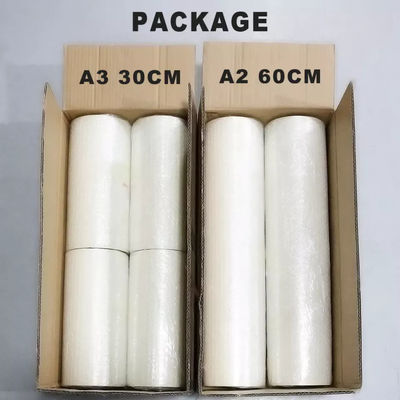 방수 DTF 필름 30CM*100M 쌍면 매트 화이트 잉크 인쇄 필름 자연색과 부드러운 색상