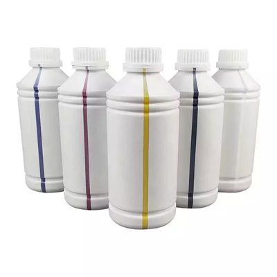 CMYK 및 흰색 DTF 잉크 섬유 색소 티셔츠 인쇄 잉크 의류 직물