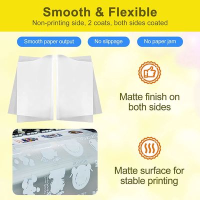 60cm DTF 프린터 필름 차가운 뜨거운 껍질 매트 PET 필름 DTF 프린터 직접 티셔츠