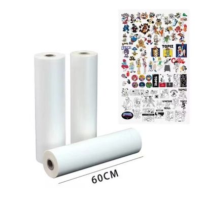 75mic DTF 필름 롤 이중 측면 매트 60cm 30cm 33cm PET 열 전달 필름