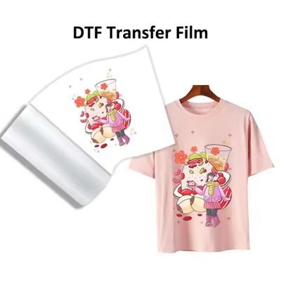 이중 면 30cm 60cm DTF 필름 롤 75mic PET 필름 열 전달 인쇄