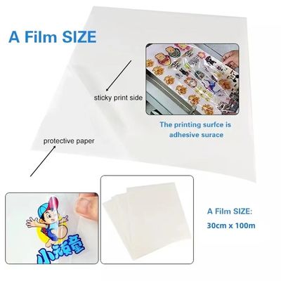 폴리머 콜드 전송 인쇄 필름 A 및 B 필름 UV DTF PET 스티커 필름 롤 30cm