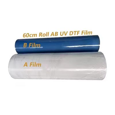 60cm DTF UV 애완 동물 필름 롤 시트 UV DTF 컵 랩 디지털 인쇄 Ab 필름