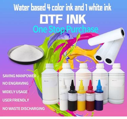 고밀도 DTF 잉크 인쇄 1000ml 물 기반 색소 흰색 DTF 프린터 전송