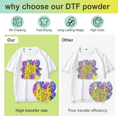 검은색 1kg DTF 핫 펠트 파우더 솜 폴리에스터 나일론 직물