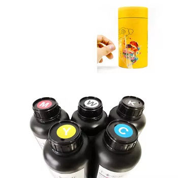 UV 하드 소프트 잉크 CMYKW 색상 XP600 TX800 Dx5 Dx7 프린트 헤드 500ML