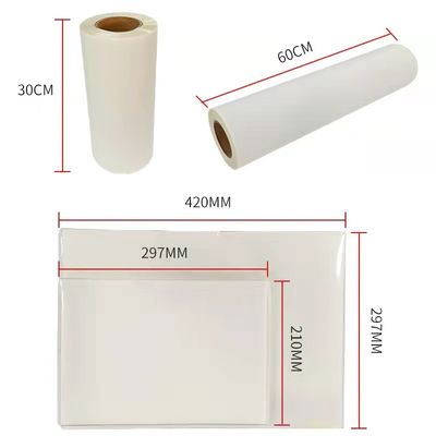 DTF 필름 핫필드 더블 매트 30cm*100m 인스턴트 필드 백색 잉크 프린팅 필름