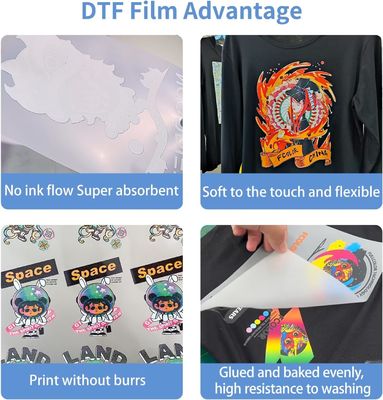 75마이크론 디지털 프린팅 Dtf 필름 직접 필름에 냉동 또는 뜨거운 또는 즉각적인 찢어