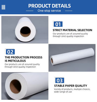 40gsm 60cm*800m 디지털 인쇄 잉크와 함께 폴리에스터 천을 위한 수플리메이션 종이 롤