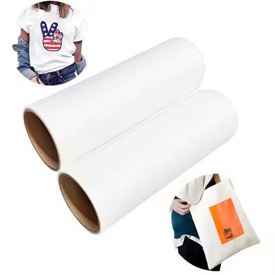 DTF PET 필름 75mic 33cm 백색 잉크 인쇄 직물 및 의류에 맞춤 인쇄를 위해 완벽