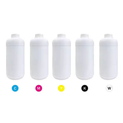 CMYK W 색상 500ml Dtf 색소 잉크 수 기반 프린터용 열 전송 인쇄