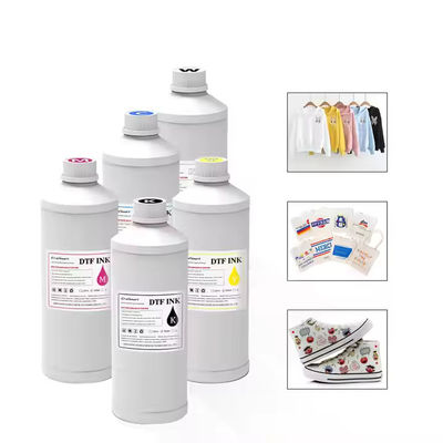 CMYK 흰색 1000ml DTF 프린터 잉크 티셔츠 섬유 인쇄