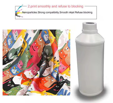 CMYK W 색상 500ml Dtf 색소 잉크 수 기반 프린터용 열 전송 인쇄
